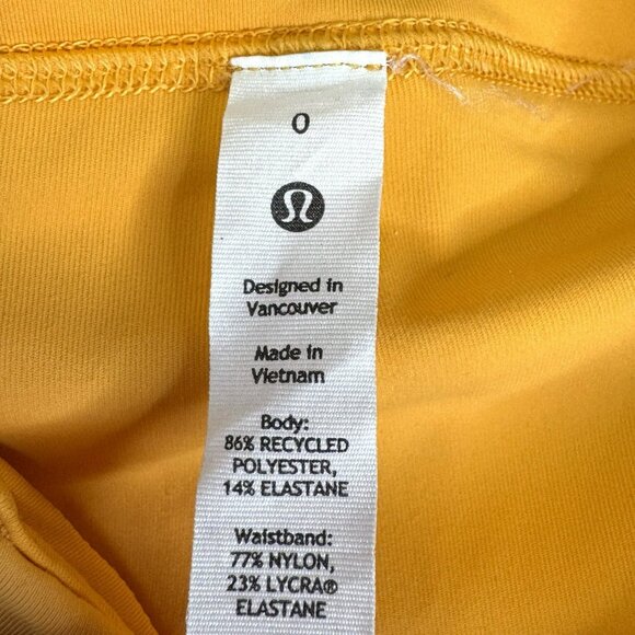 Lululemon Pace Rival Skirt Skort Womens Size 0 Mango Dream Orange 13" Length - Picture 4 of 4